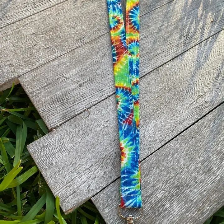 Tie Dye Lanyard Keychain
