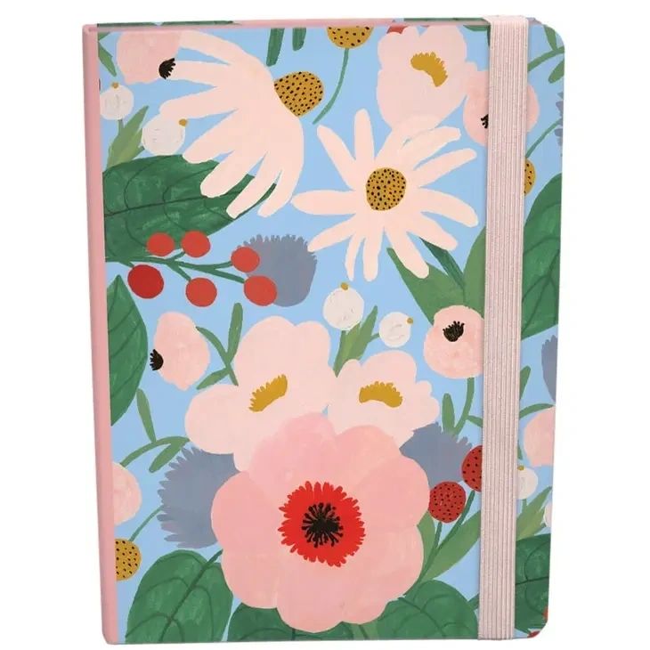 Big Pink A5 Journal with Elastic