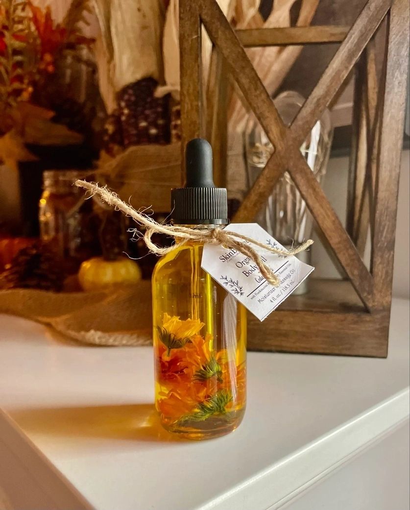 Hydrating Organic Body Oil - Healing Calendula 2 oz.
