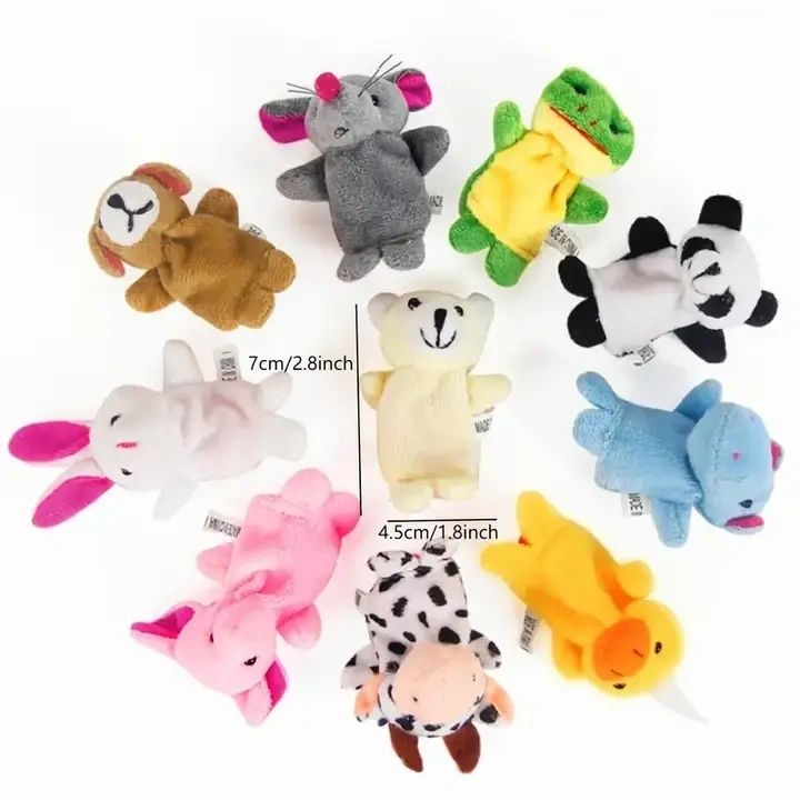 Animal Finger Puppets - Set of 10 - Potpourri Gift Shop