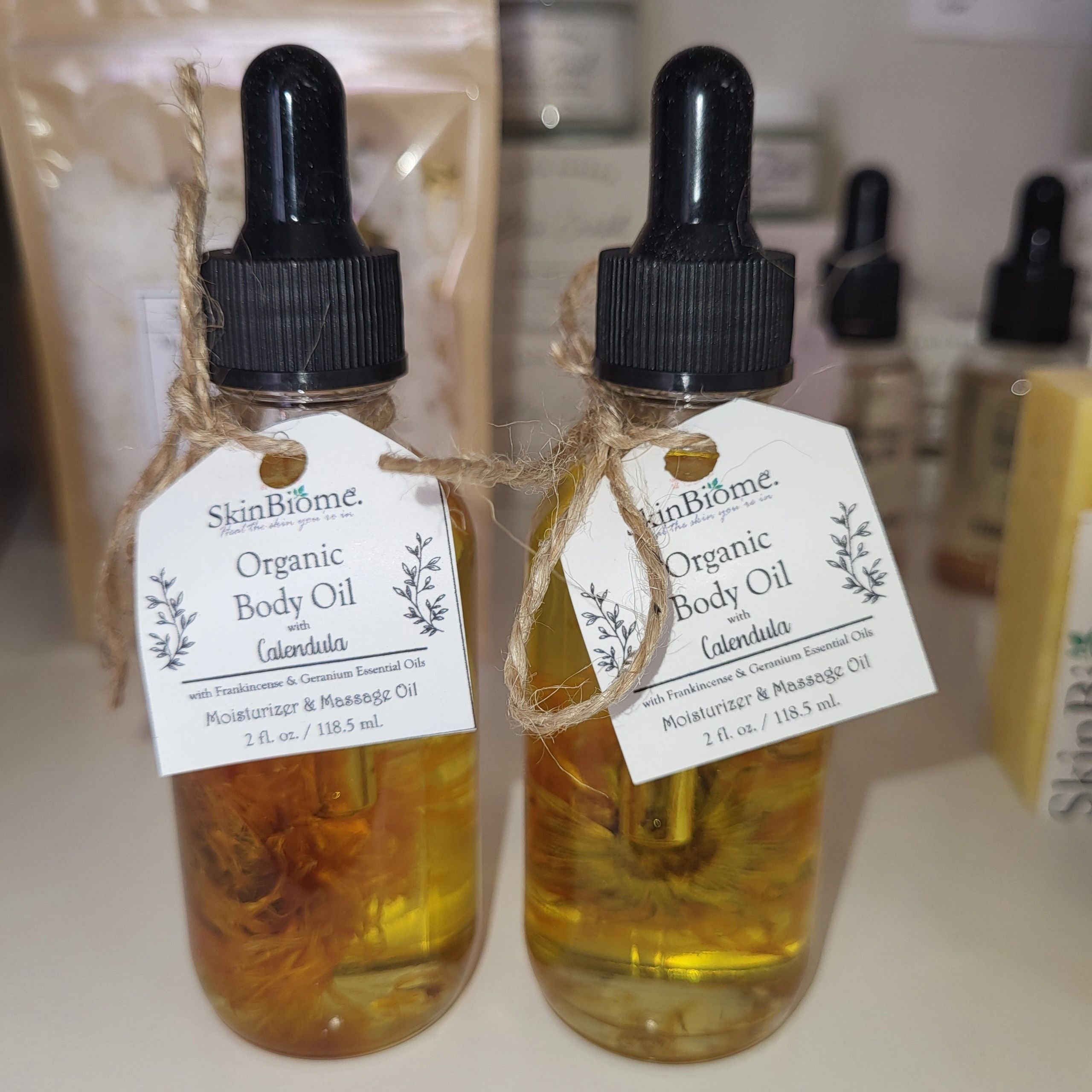Hydrating Organic Body Oil - Healing Calendula 2 oz.