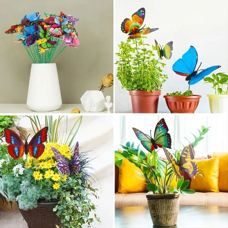 Butterfly Garden Stakes - Pack of 10 - Potpourri Gift Shop