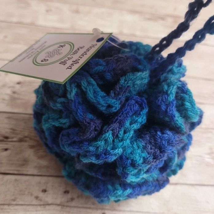 Ocean Blue Shower & Bath Puff