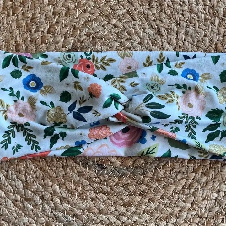 Garden Floral Knit Twist Headband