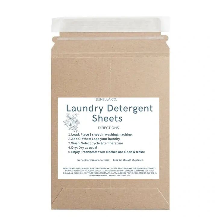 Natural Laundry Detergent Sheets- Fresh Linen Scent 30 ct.