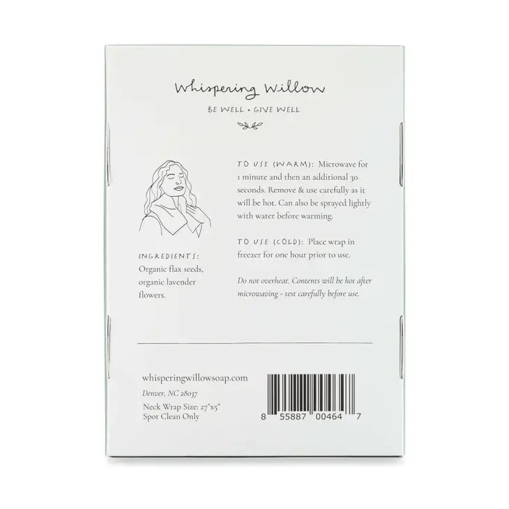 Organic Lavender Neck Wrap - 100% Cotton