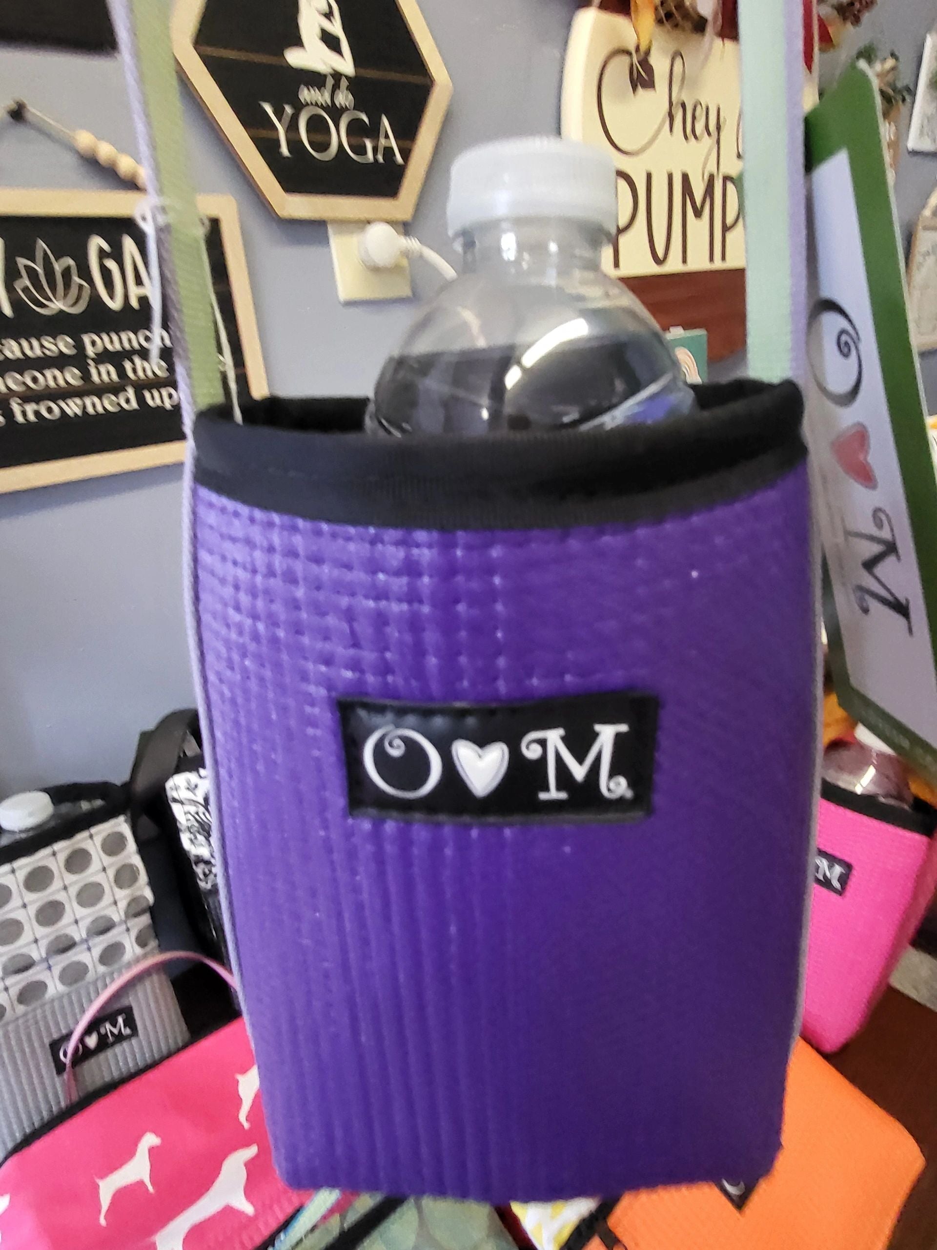 Cross Body Water Bottle Holder in Purple