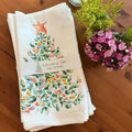 Colorful Christmas Tree Tea Towel