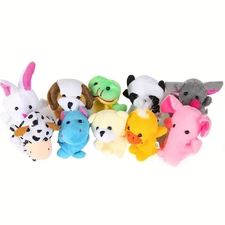 Animal Finger Puppets - Set of 10 - Potpourri Gift Shop