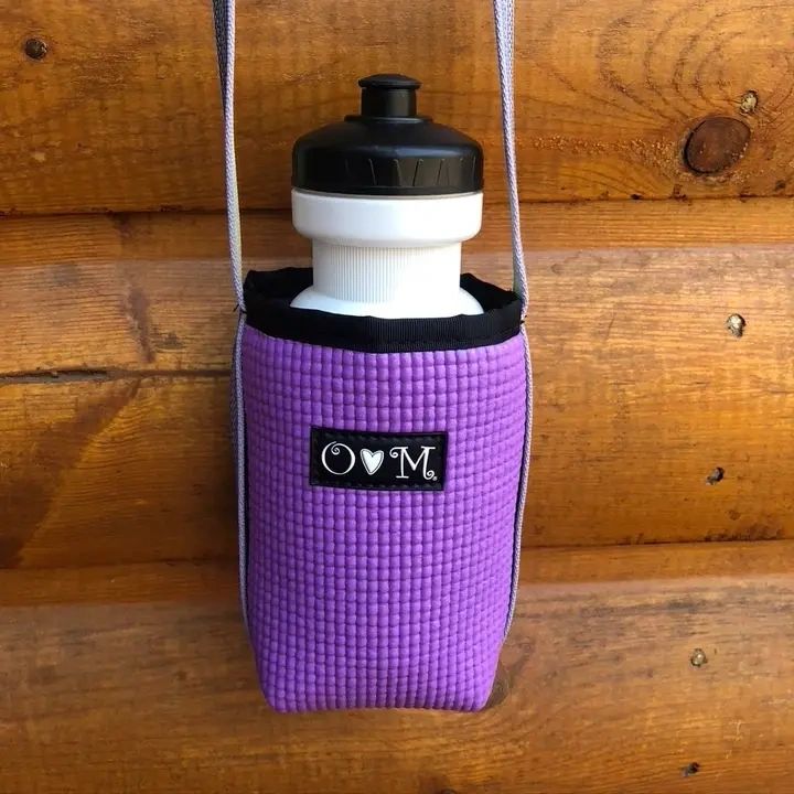 Cross Body Water Bottle Holder in Purple