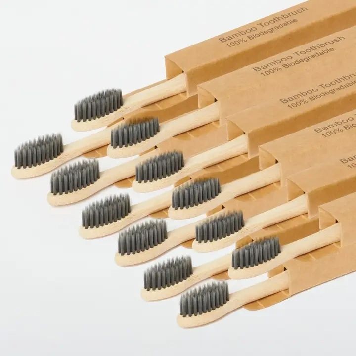 Charcoal-Infused Bamboo Toothbrush
