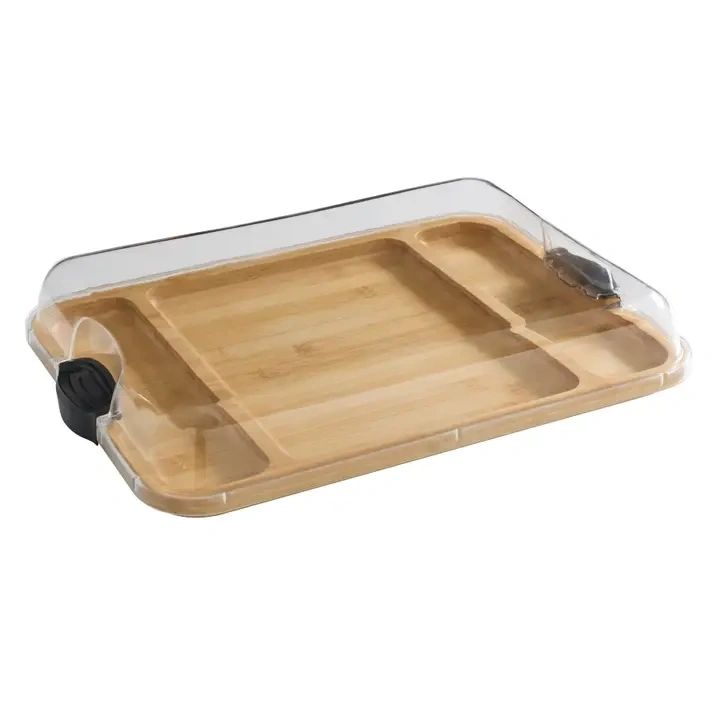 Make & Take Bamboo Charcuterie Board 12" x 16" with Lid