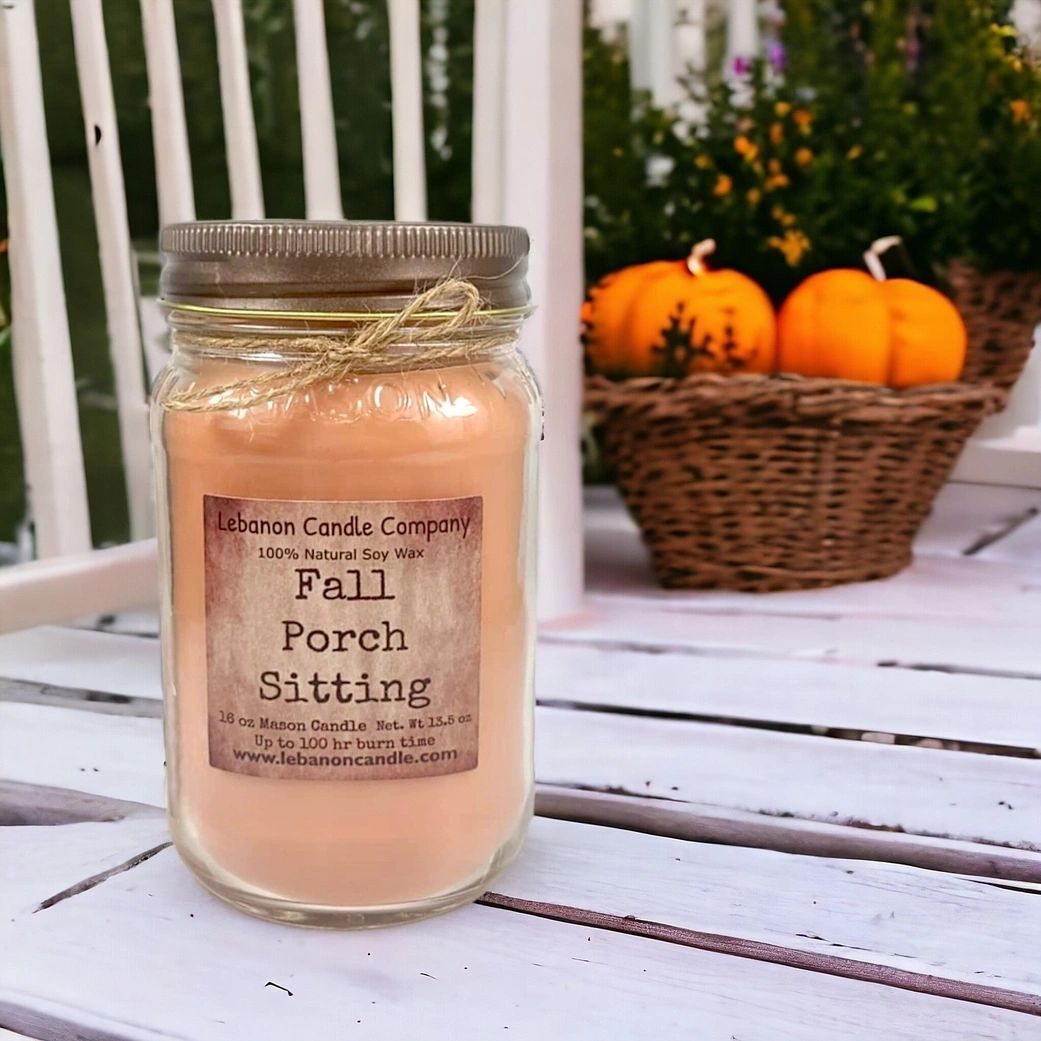 Fall Porch Sitting Candle 16oz.