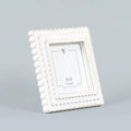 Wood Photo Frame White Scallop - Potpourri Gift Shop