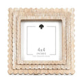 Wood Picture Frame Scallop Brown - Potpourri Gift Shop