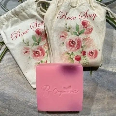 Organic Rose Soap in a Bag