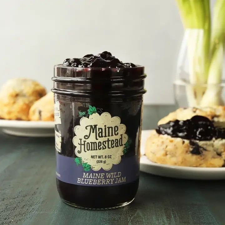 Maine Wild Blueberry Jam 8 oz.