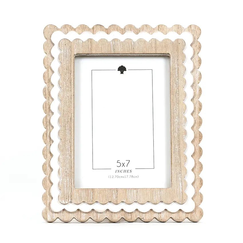 Beige Wood Picture Frame 8 x 10 Layered - Potpourri Gift Shop