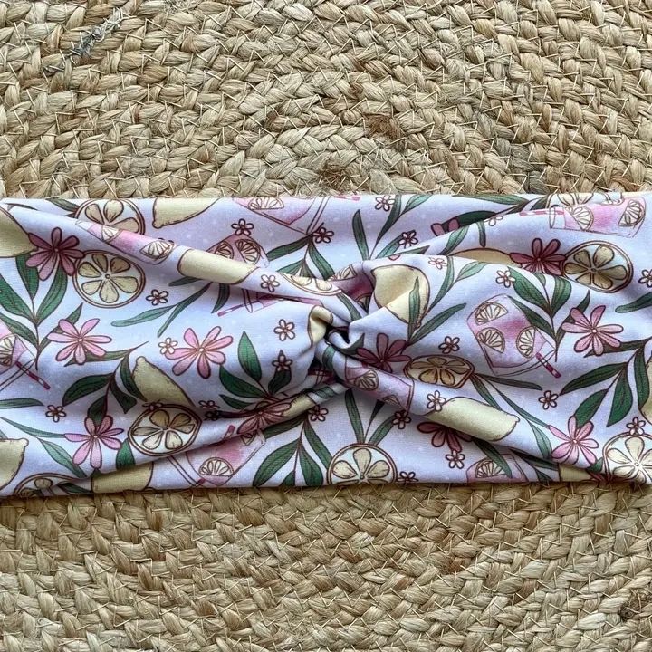 Pink Lemonade Knit Twist Headband