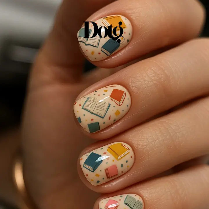 Book Lover Nail Wraps