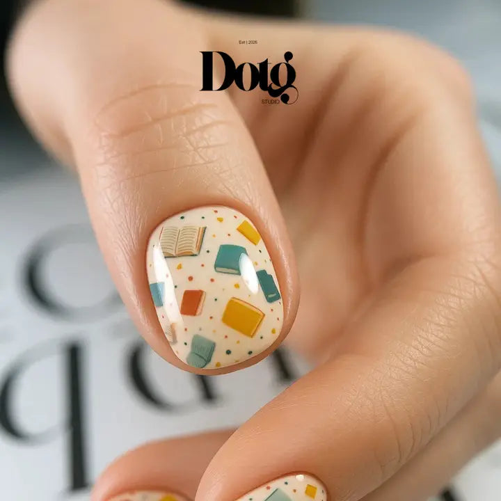 Book Lover Nail Wraps