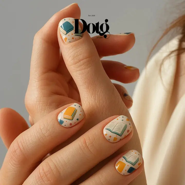 Book Lover Nail Wraps