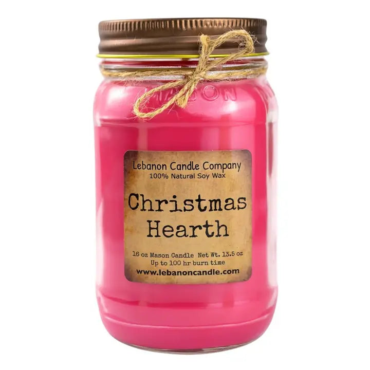 Lebanon Candle Company Christmas Hearth Candle