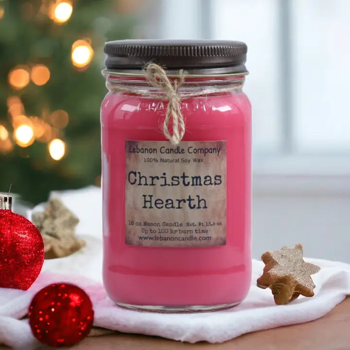 Lebanon Candle Company Christmas Hearth Candle