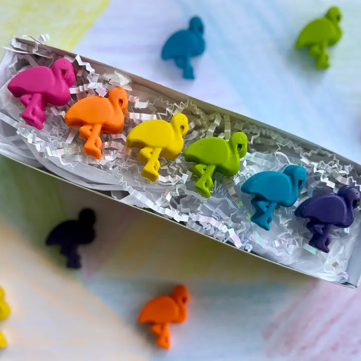 Flamingo Crayon Set
