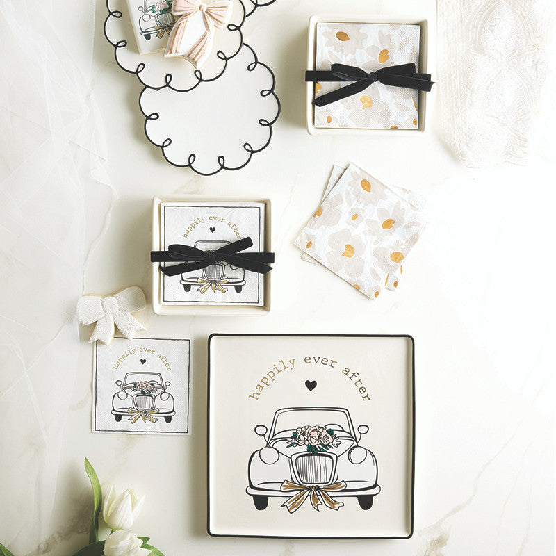 Ceramic Square Platter - Happily Ever After