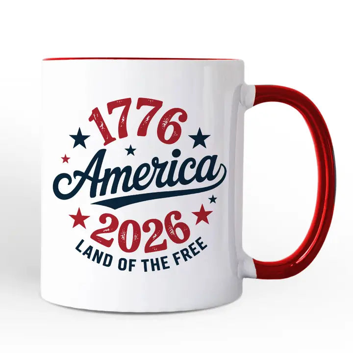 America Land of The Free 250th Anniversary Mug, 12 0z.
