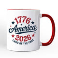 America Land of The Free 250th Anniversary Mug, 12 0z.