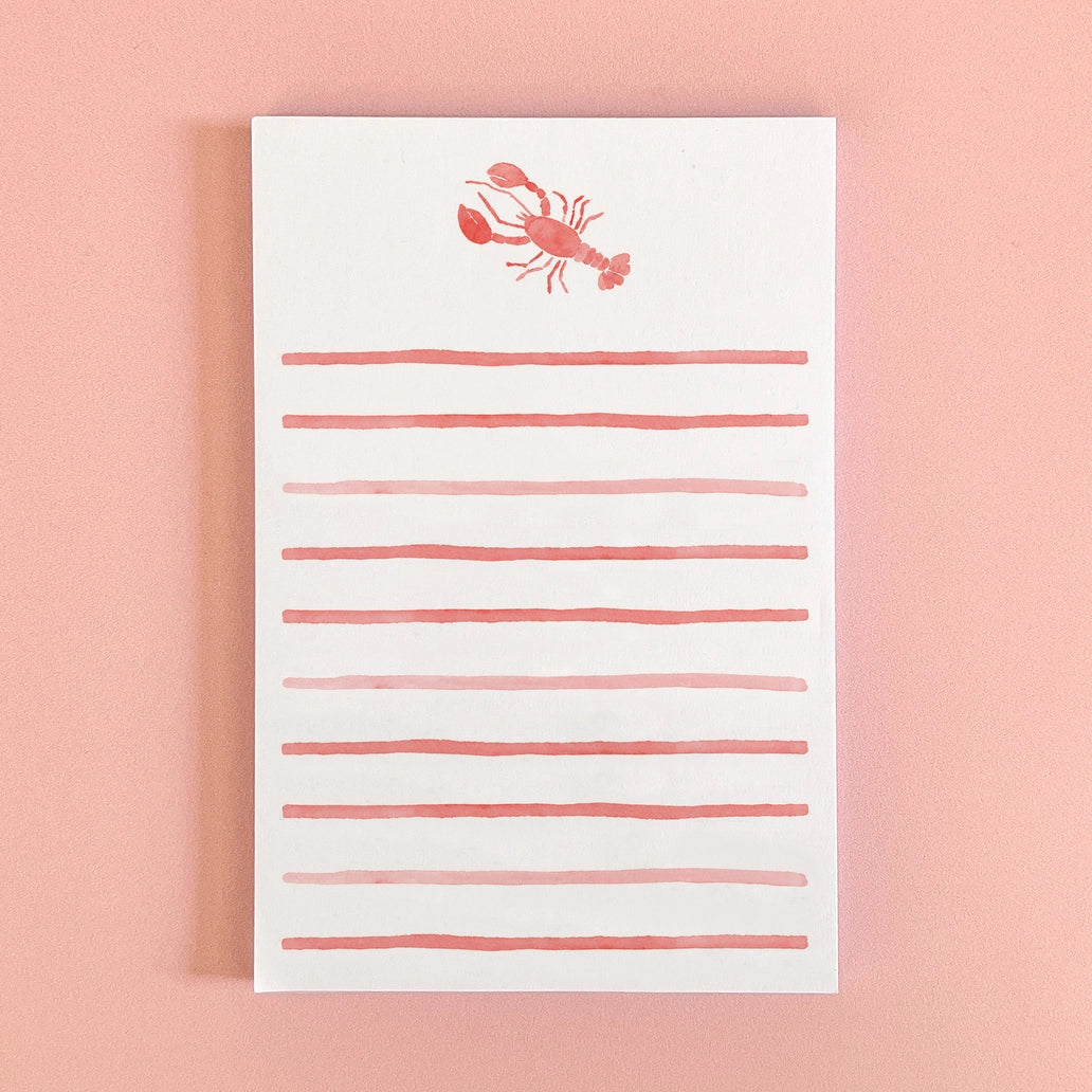 Watercolor Lobster Notepad