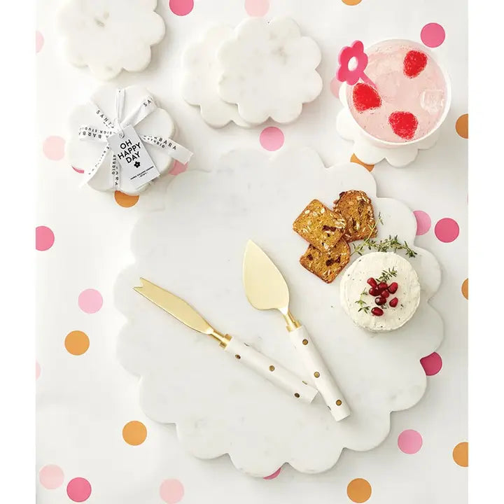 Marble Scalloped Tray