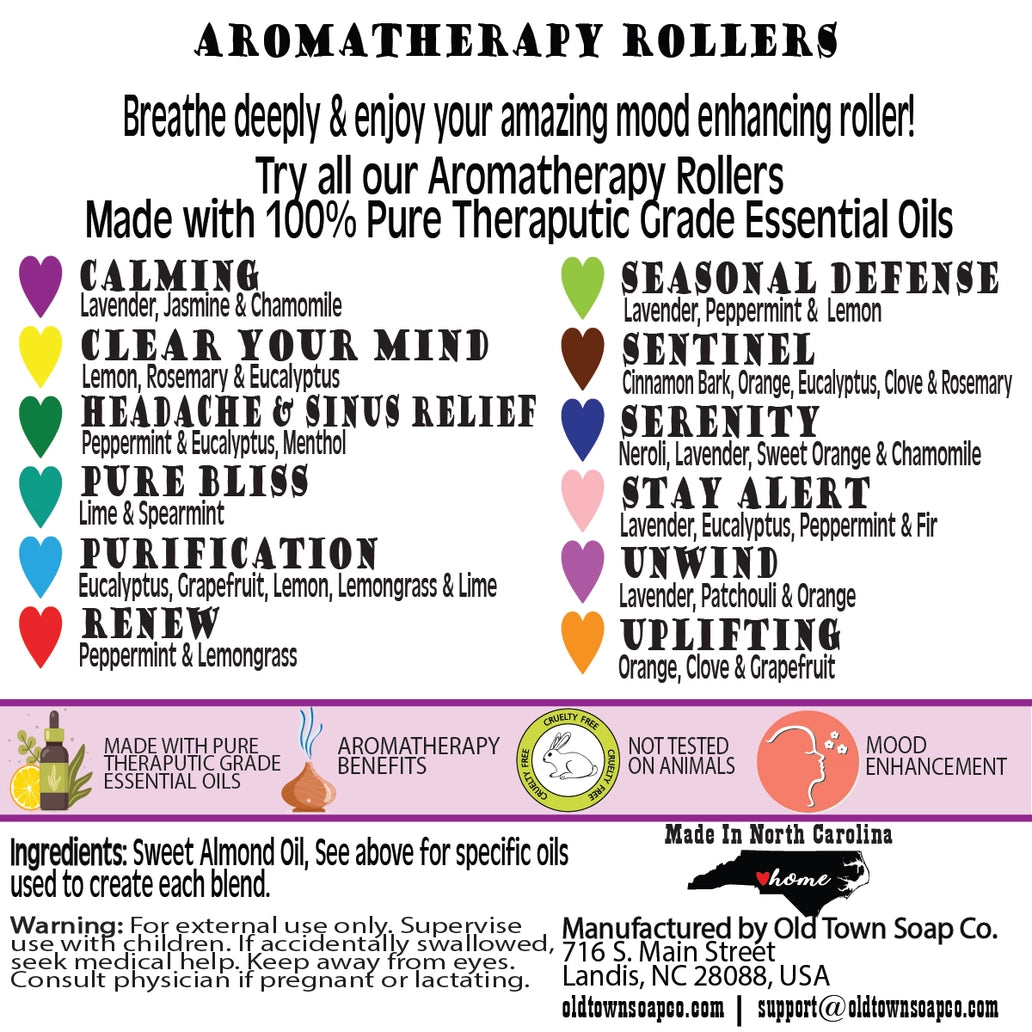 Old Town Soap Co. Aromatherapy Roller, Unwind