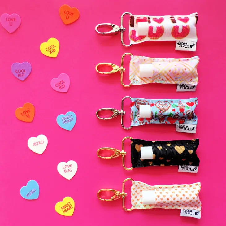 Pink Tulips LippyClip Balm Holder