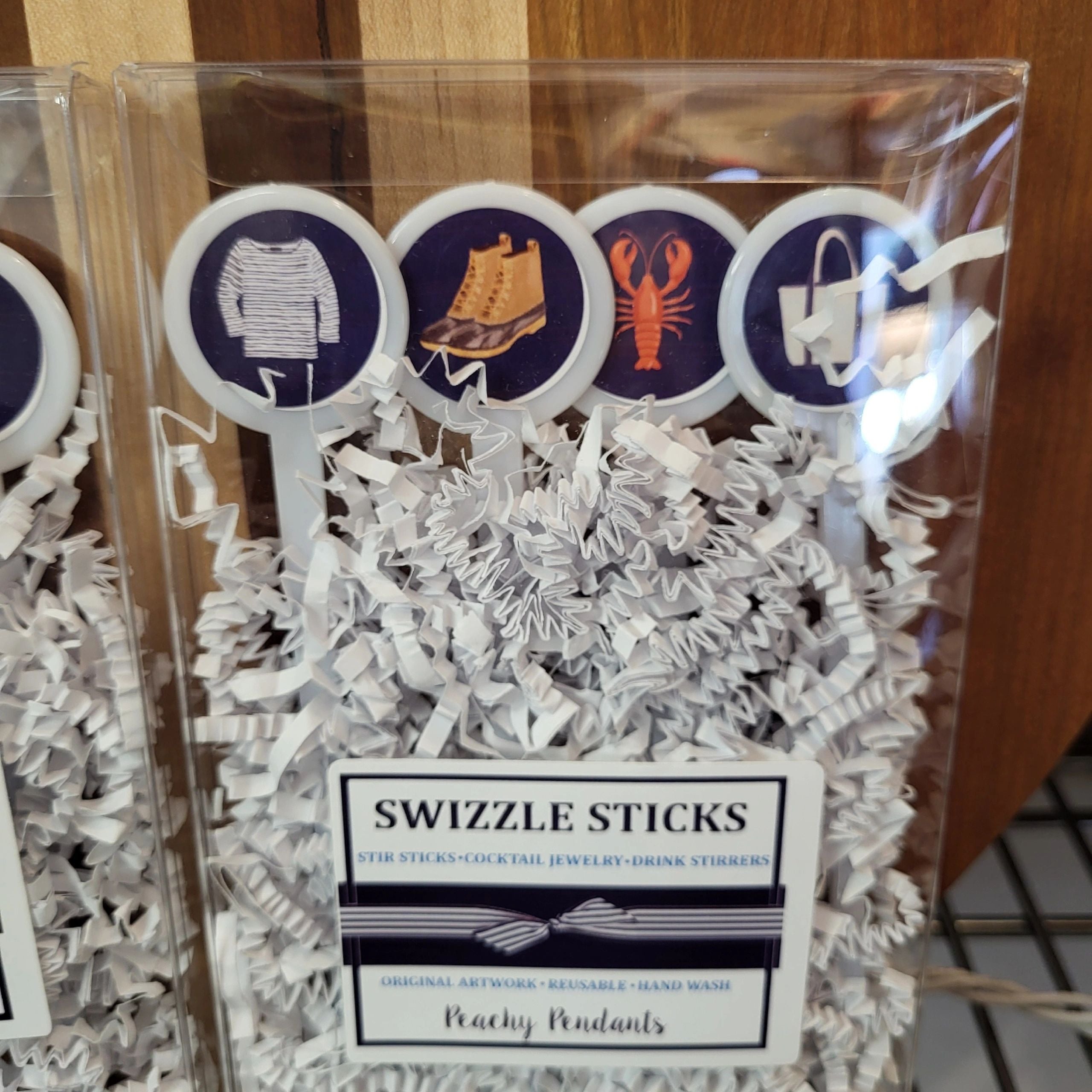 Preppy New England Swizzle Sticks 4PK