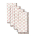 Artisan Hand - Blocked Cloth Napkins – 100% Cotton – Set of 4 - Potpourri Gift Shop
