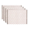 Artisan Hand - Blocked Placemats – 100% Cotton – Set of 4 - Potpourri Gift Shop