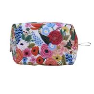 The Medium Dopp Kit Makeup Bag in Cream Floral