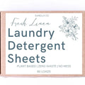 Natural Laundry Detergent Sheets - Fresh Linen 60 ct.