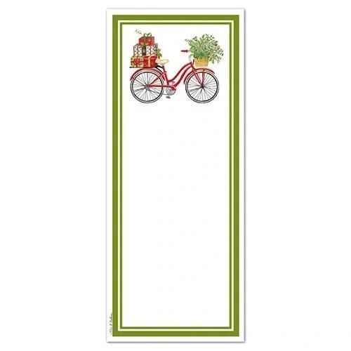 Christmas Bicycle Magnetic Note Pad