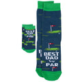 Best Dad by Par & Kid Matching Socks