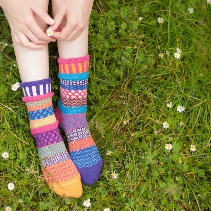 Rainbow Crew Socks | Medium (Women 8-10/ Men 7-9)