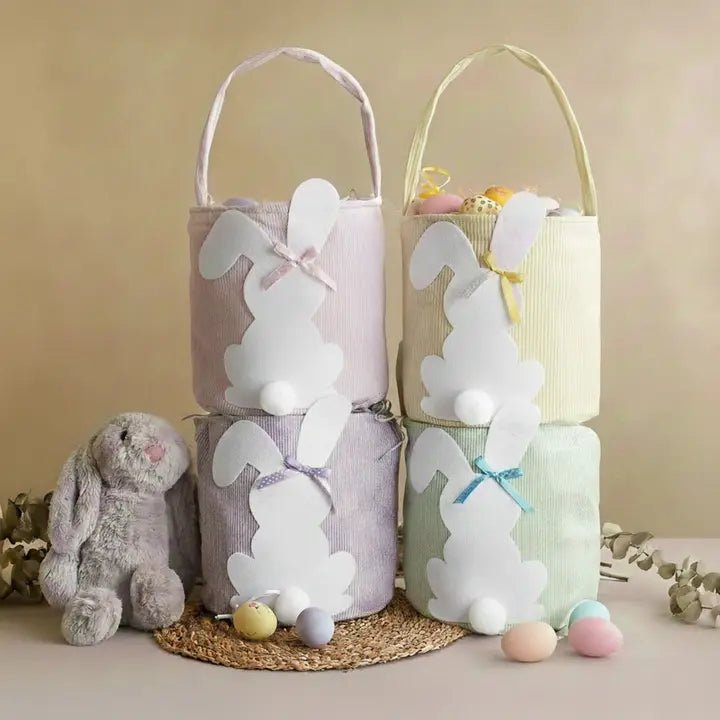 Striped Easter Basket - Potpourri Gift Shop