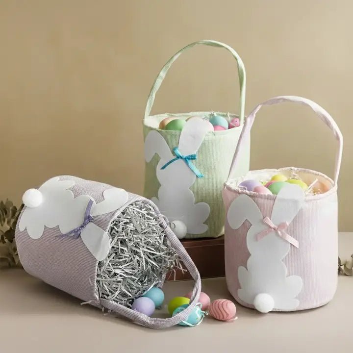 Striped Easter Basket - Potpourri Gift Shop