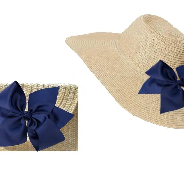 Navy/White Stripe Interchangeable Bow