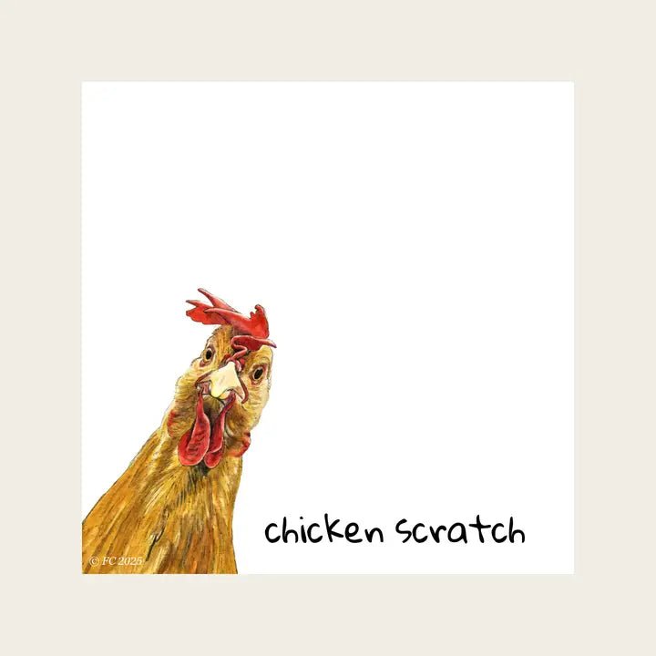 Chicken Scratch Sticky Notes - Potpourri Gift Shop
