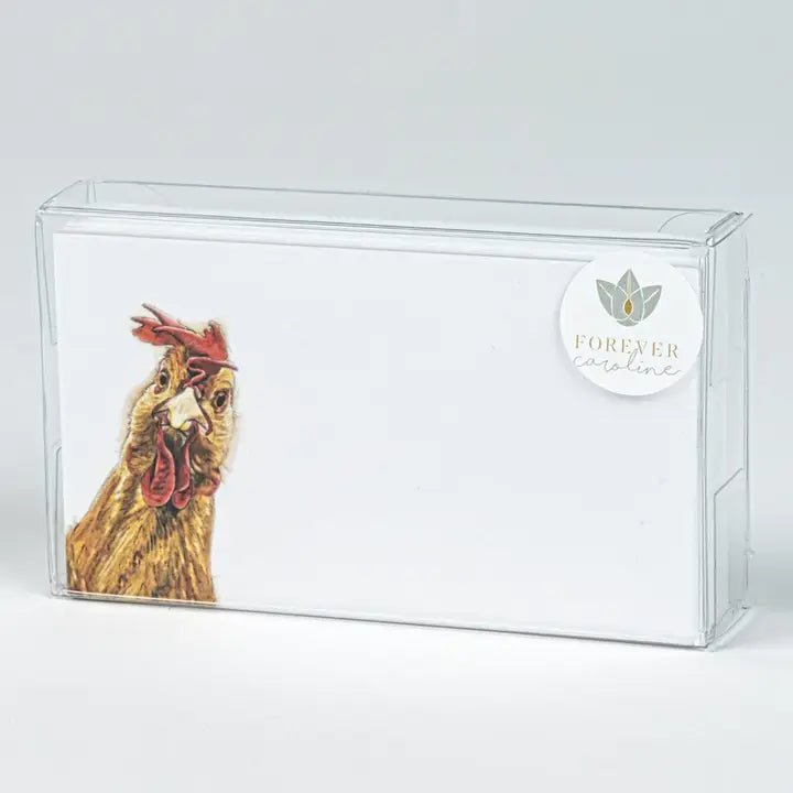 Chicken / Rooster Tiny Cards, Qty. 60 - Potpourri Gift Shop