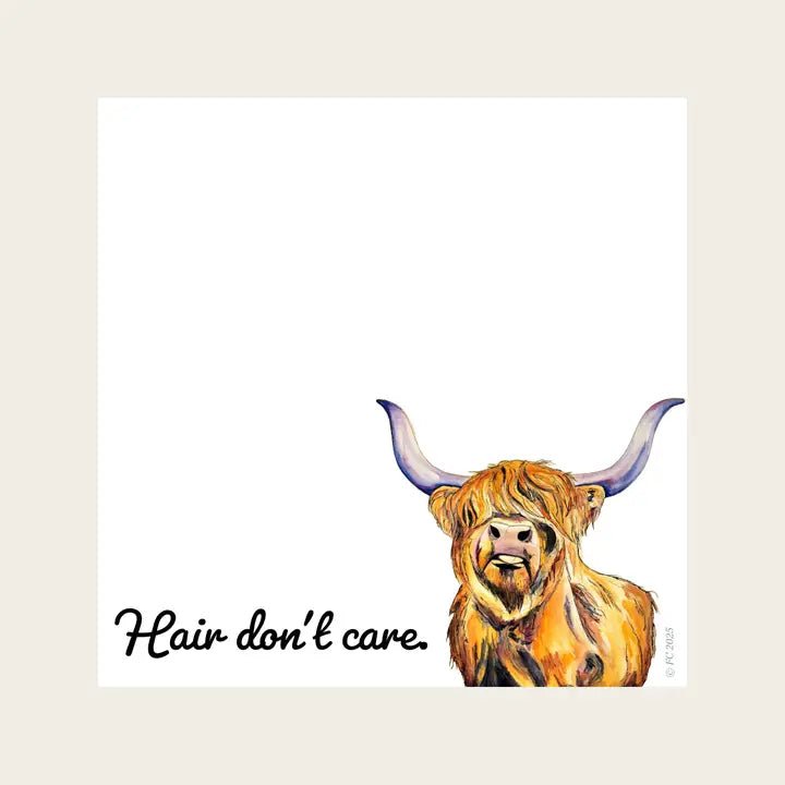 Highland Cow Sticky Notes - Potpourri Gift Shop